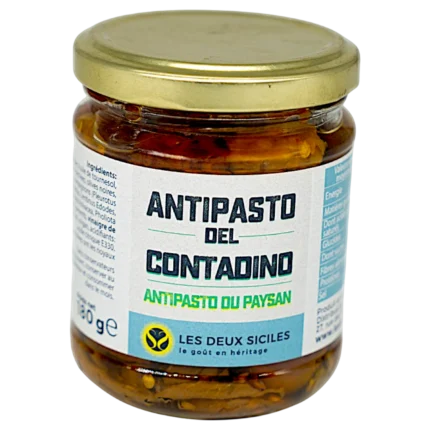 Antipasto du paysan, légumes en bocal
